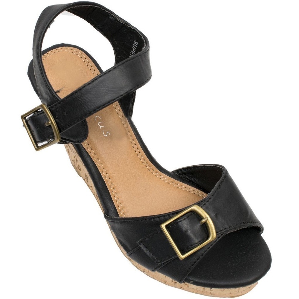 Sun Up Open-Toe Wedge Sandal